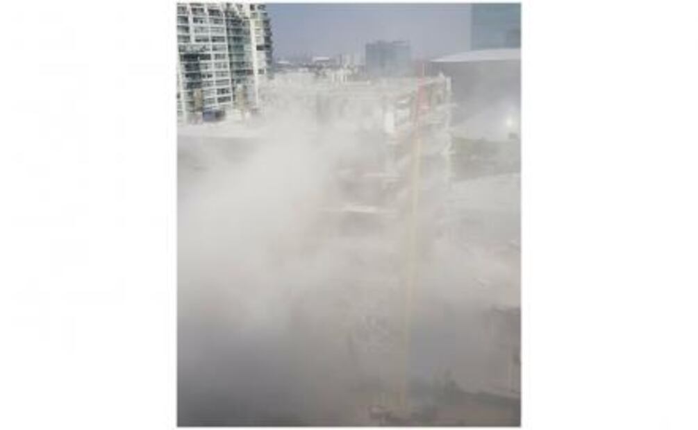 Colapsa losa de un edificio en demolición en Polanco