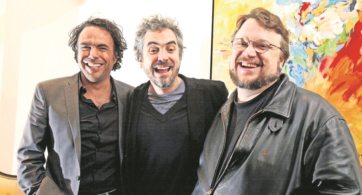 From left to right, Alejandro G. Iñárritu, Alfonso Cuarón, & Guillermo del Toro – Photo: Luis Cortés/EL UNIVERSAL