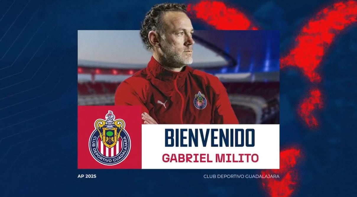 Gabriel Milito fue presentado como entrenador de las Chivas / Foto: Especiales