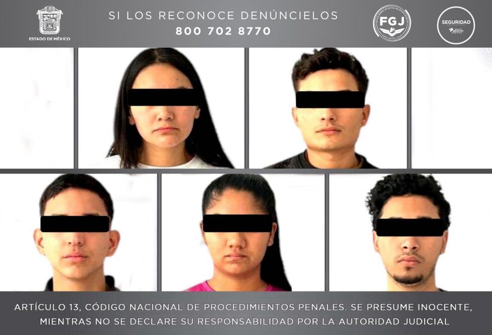 Autoridades del Estado de México detuvieron a 5 personas por robo, entre ellas, hay cuatro venezolanos. (Foto: especial)