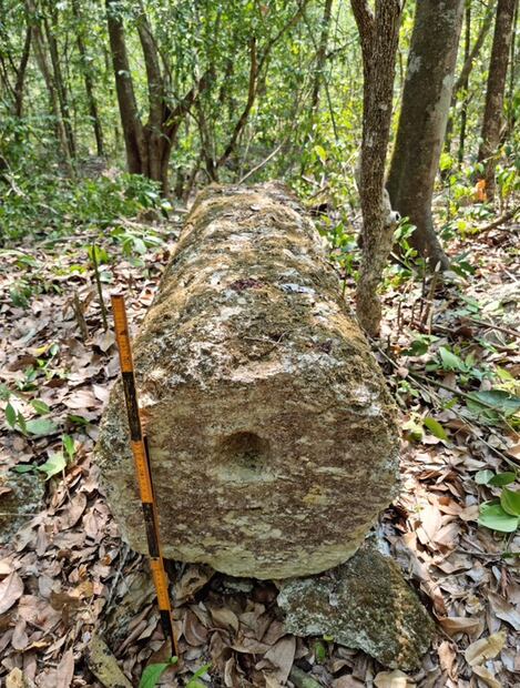 La antigua ciudad maya Ocomtún acaba de ser descubierta en la reserva ecológica de Balamkú, en Campeche.
Foto: INAH