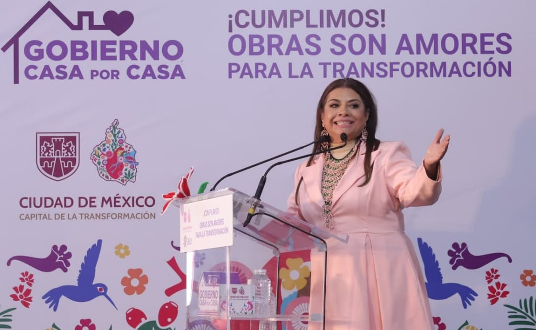 Clara Brugada reanuda Casa por Casa de 2026 con entrega de 30 obras en la alcaldía Iztacalco; instalaron casi cuatro mil luminarias.
Foto: Especial.