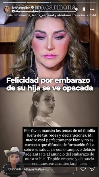 Alicia Villarreal le pone un alto a su ex Arturo Carmona.