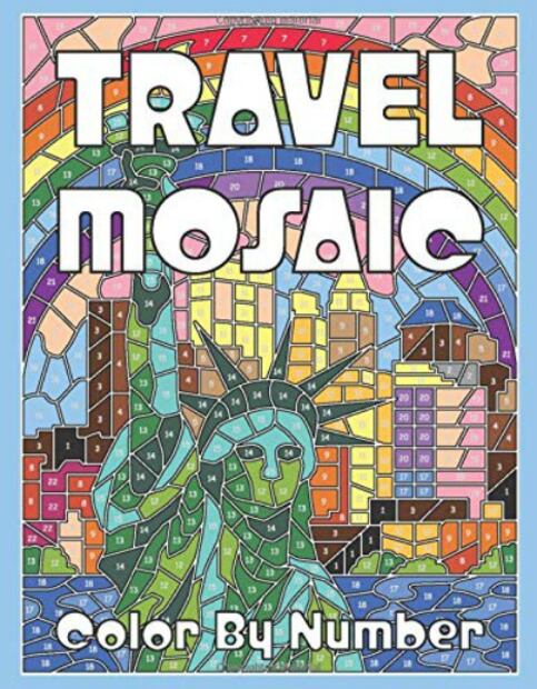 Libros para colorear en Amazon para quienes aman los viajes