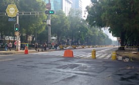 Cierran carriles centrales de Reforma; aplican cortes viales entre Insurgentes y la Diana Cazadora