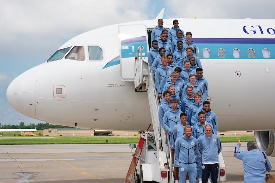 Inglaterra llega a la Ciudad de Kansas para concentrarse rumbo al Mundial de 2026 - Foto: AP