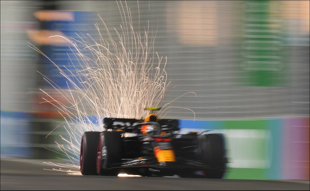 Checo Pérez en la FP1 del GP de Japón 2023 - Foto: AP