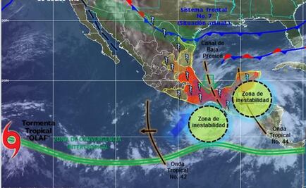 Alertan por lluvias torrenciales en Sureste