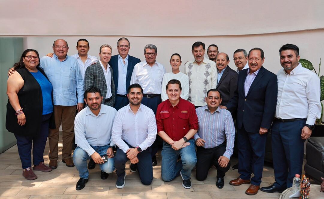 Claudia Sheinbaum se reunió la tarde de este miércoles con su equipo de la campaña electoral. Foto: X @Claudiashein