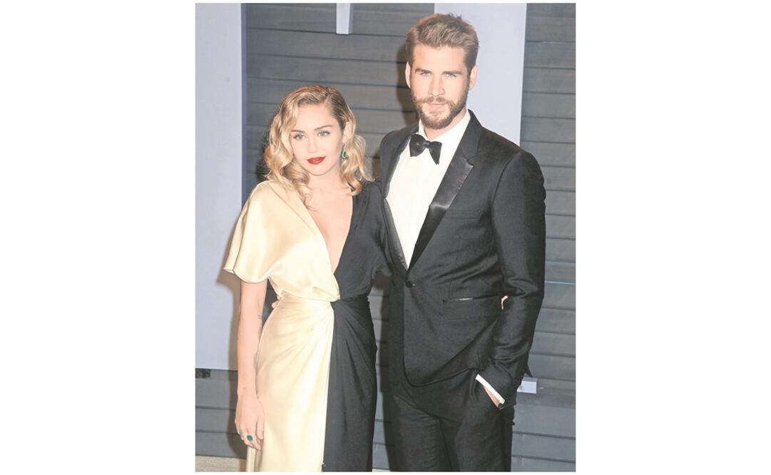 Miley Cyrus y Liam Hemsworth. Foto: Archivo