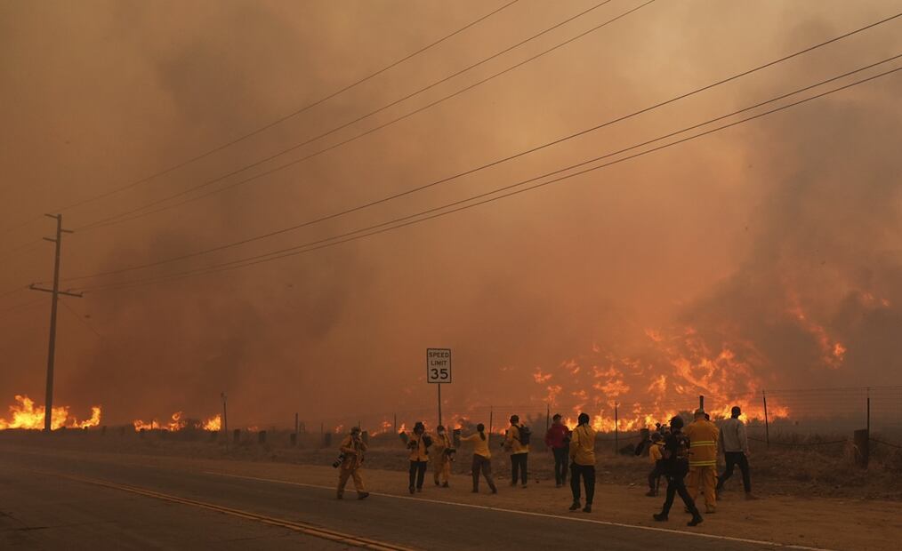 Incendio Hughes en Castaic, California, el miércoles 22 de enero de 2025. Foto: AP