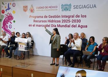“Cada vez vamos a tener más agua” en CDMX, afirma Clara Brugada; presenta Programa de Gestión Integral de Recursos Hídricos