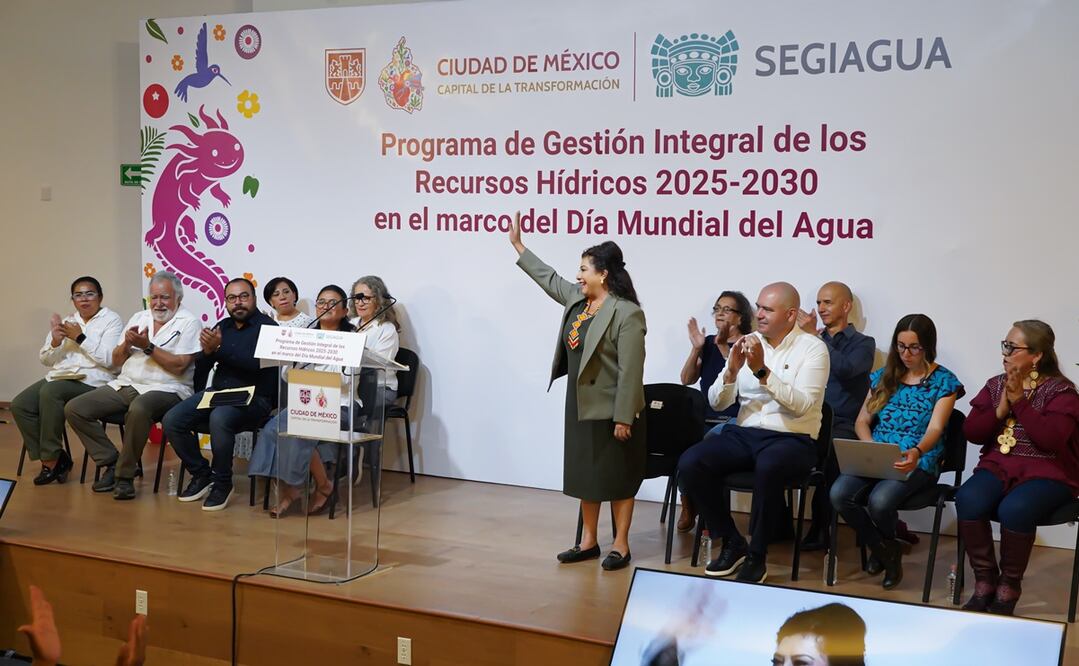 La jefa de gobierno de la CDMX, CLara Brugada, señaló que se han tenido crisis de agua, sin embargo, “hasta ahorita no ha sido tan grande". Foto: Especial