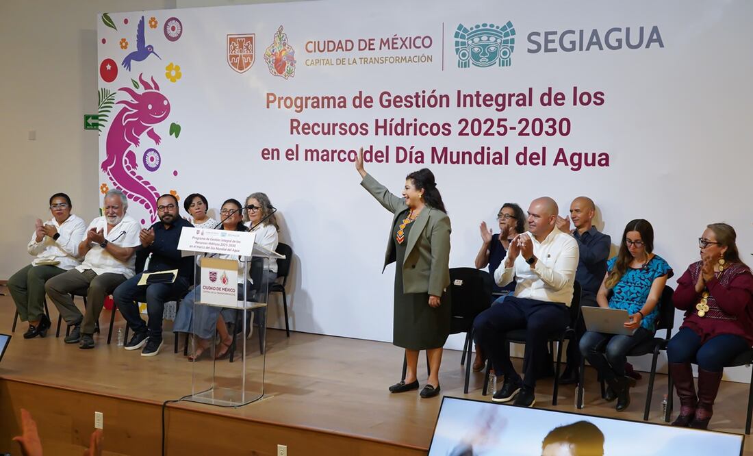La jefa de gobierno de la CDMX, CLara Brugada, señaló que se han tenido crisis de agua, sin embargo, “hasta ahorita no ha sido tan grande". Foto: Especial
