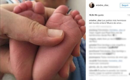 Ariadne Díaz comparte primera foto de su hijo