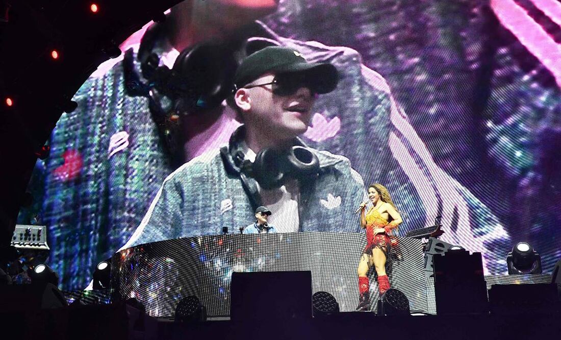 Bizarrap y Shakira la rompen en Coachella 2024. Foto: AFP.