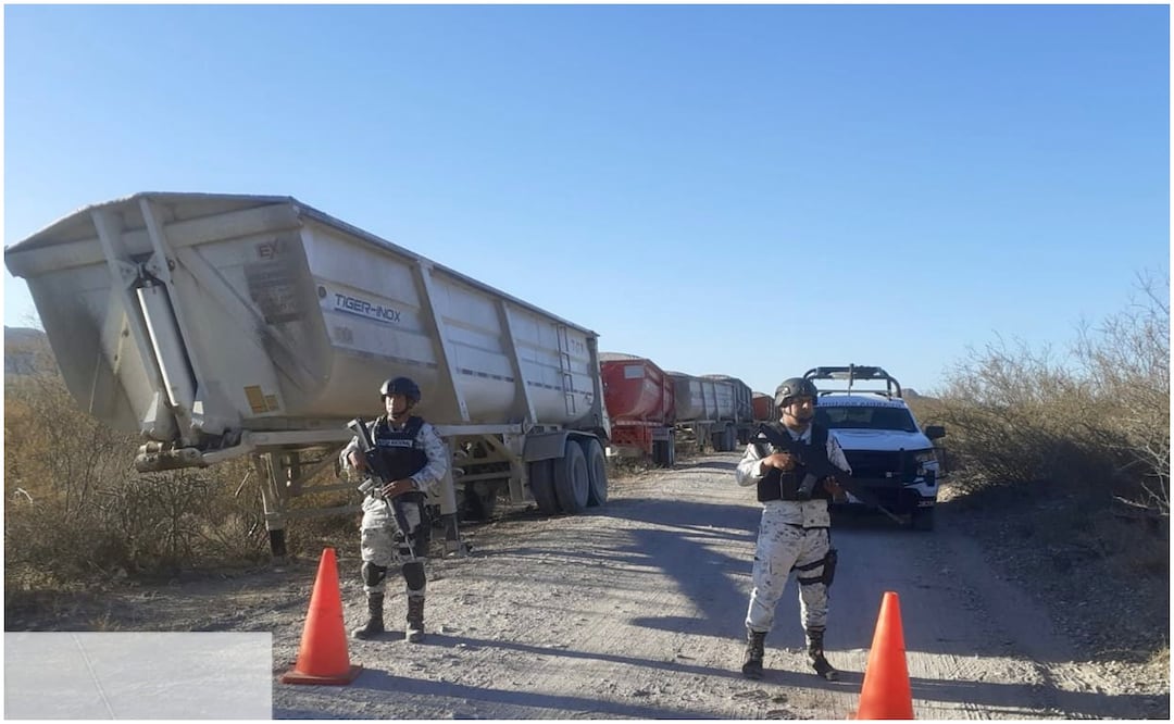 Este 14 de noviembre fueron localizadas en Durango 9 góndolas de la Minera Peñasquito que fueron robadas en Zacatecas hace dos semanas. Foto: Especial