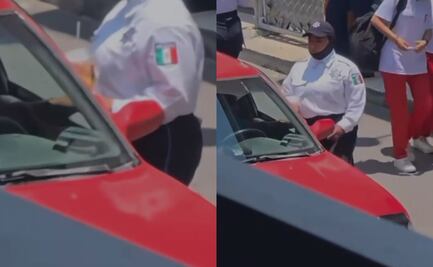 Oficial de vialidad de Tulancingo, Hidalgo, recibe "mordida"; alcaldesa anuncia sanción y levantamiento de acta en Asuntos Internos