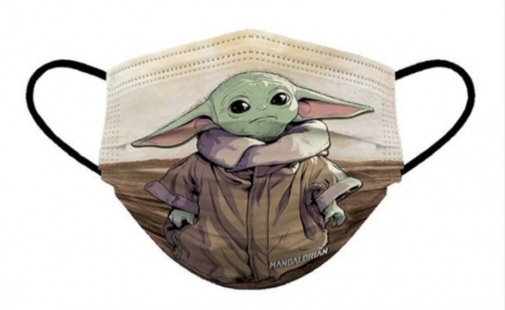 Así es el cubrebocas de Baby Yoda que todos quieren