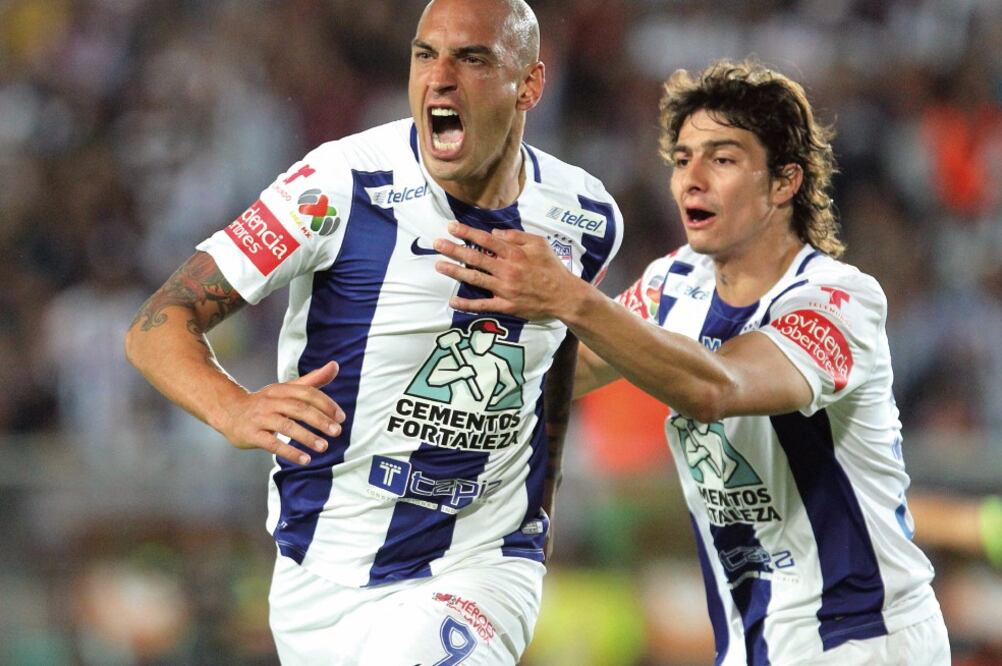 Ariel Nahuelpán conquistó el segundo gol de los Tuzos (DAVID MARTINEZ PELCASTRE. EFE)