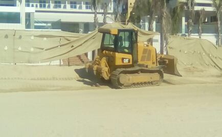 Maquinaria destruye nido de tortugas en Los Cabos