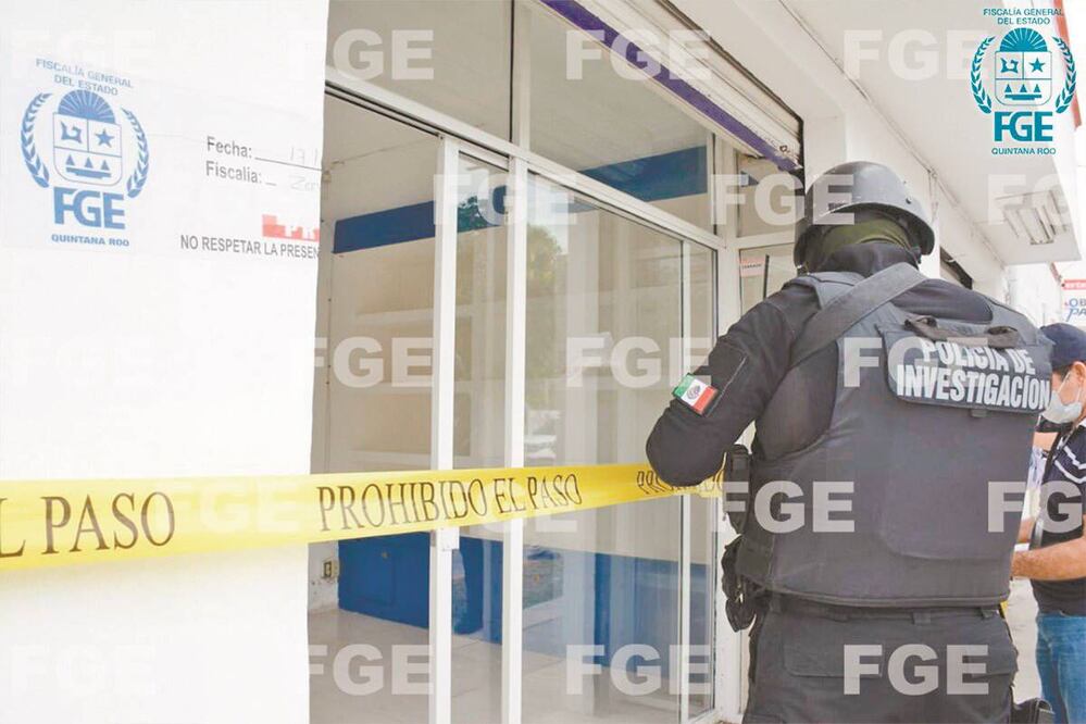 El operativo en Marbú fue encabezado por personal de la fiscalía local, así como por policías de investigación. Foto: Cortesía.