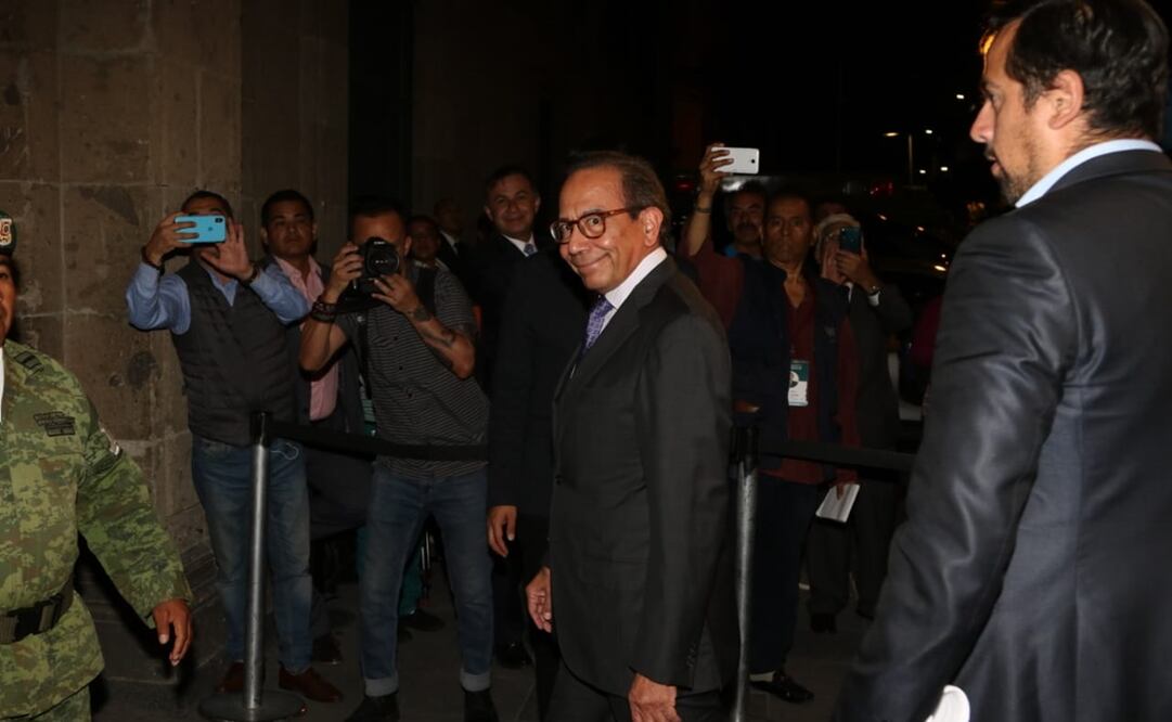 El presidente del Consejo Coordinador Empresarial (CCE), Carlos Salazar Lomelín, a su arribo a Palacio Nacional / Carlos Mejía. EL UNIVERSAL