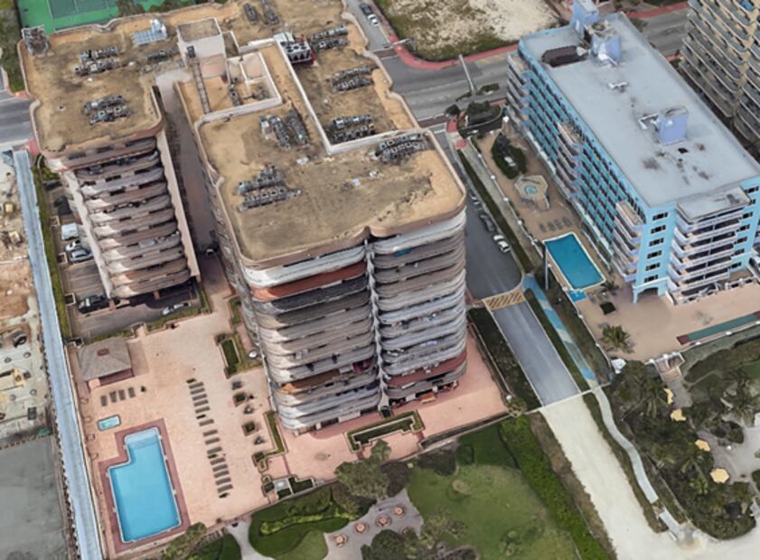 Las fotos del antes y después del edificio que colapsó en Miami