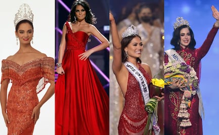 Rojo, el color de la suerte de las 4 Miss Universo mexicanas