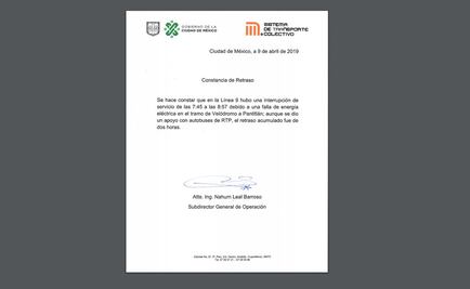 Metro registra 90 descargas de constancia de retraso tras fallas en Línea 9
