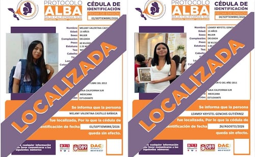 Localizan con vida a dos adolescentes desaparecidas en Cabo San Lucas, BCS; se ausentaron por voluntad propia