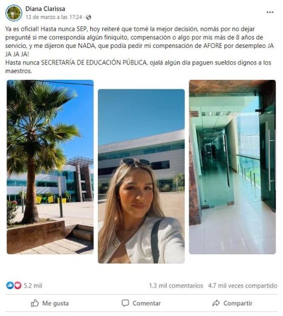 TikTok: “Hasta nunca SEP”, maestra se viraliza tras renunciar por no tener un salario digno