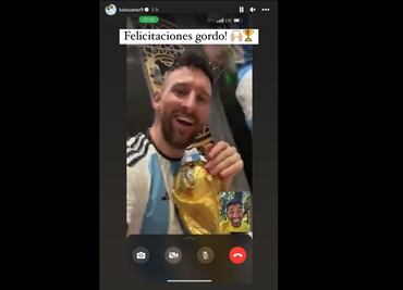 Luis Suárez hace emotiva felicitación a Messi por ganar el Mundial de Qatar 2022