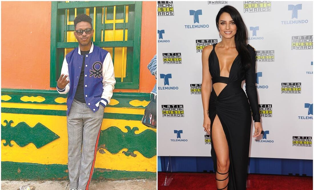 Kalimba y Aislinn Derbez. Fotos: Archivo y AP