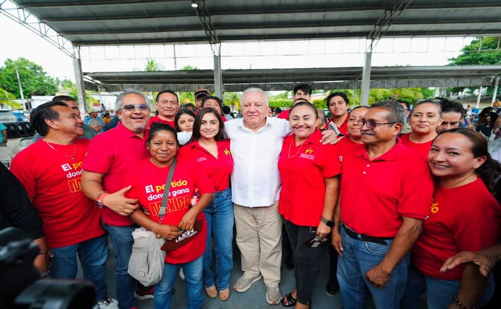 Rafael Marín reivindica a fundadores de Morena; promete impulsar al campo y a la Ribera del Río Hondo. Foto: Especial