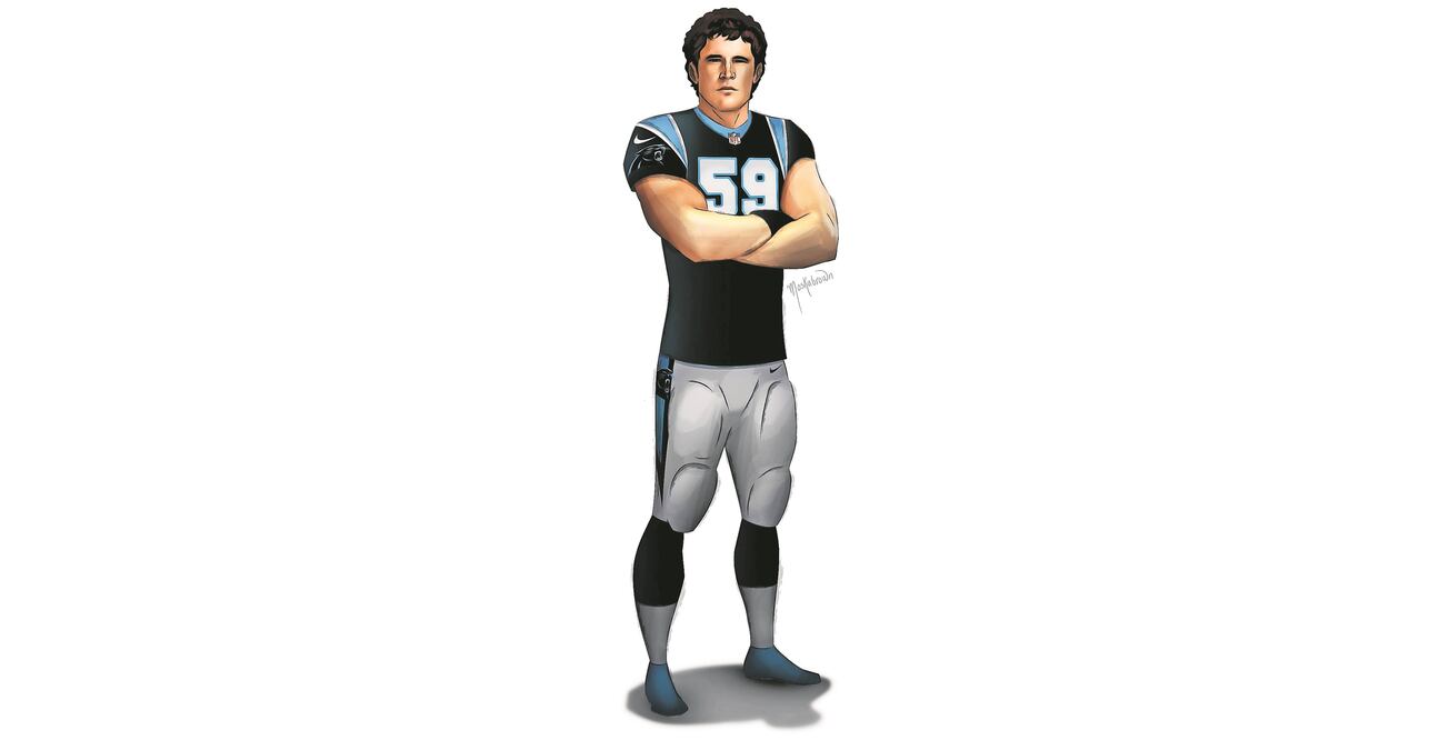 Luke Kuechly, preparado (MOSKABROWN)