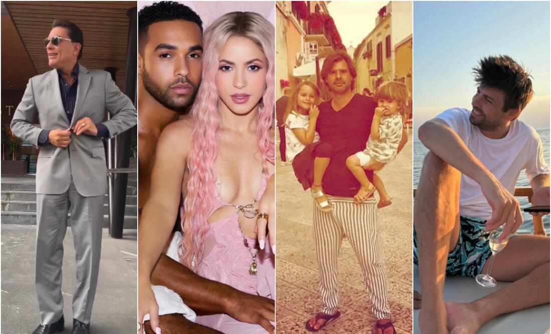 Osvaldo Rios, Lucien Laviscount, Ant de la Rua y Gerard Pique. Fotos: Instagram