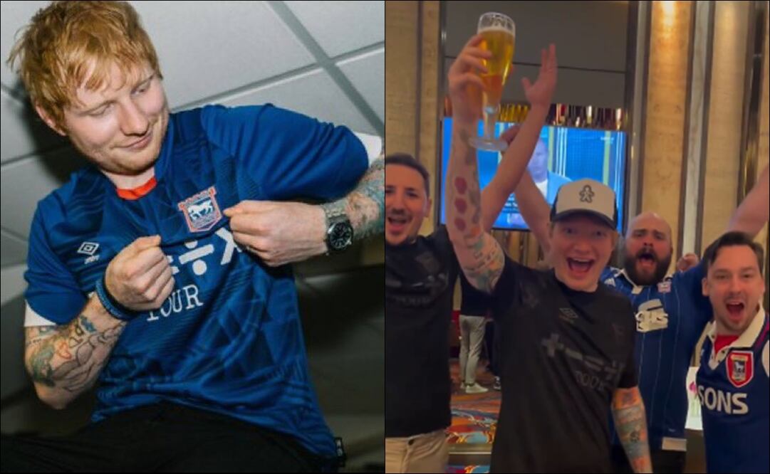 Ed Sheeran festejó el ascenso del Ipswich Town / Foto: Especiales