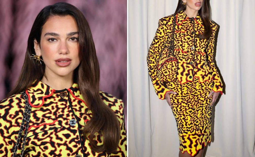 El traje realza la figura con elegancia. Foto: Instagram @dualipa (Madison Phipps)