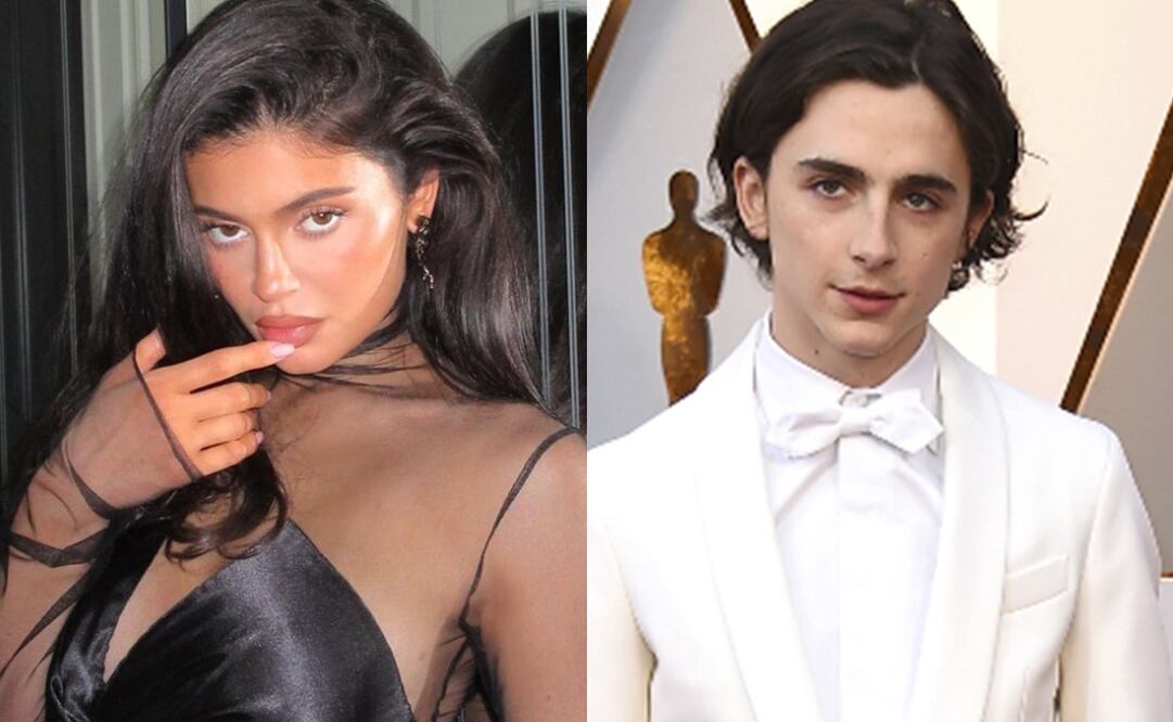 Kylie Jenner y Timothée Chalamet. Fotos: Instagram oficial/ Jordan Strauss Invision/AP, Archivo EL UNIVERSAL.