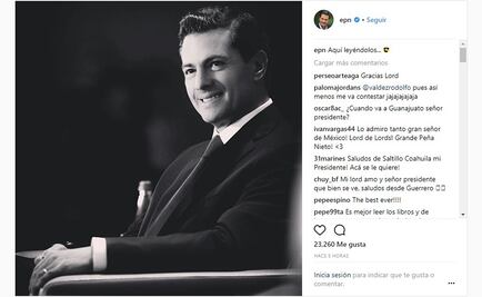 Peña aprovecha descanso y responde a usuarios en Instagram