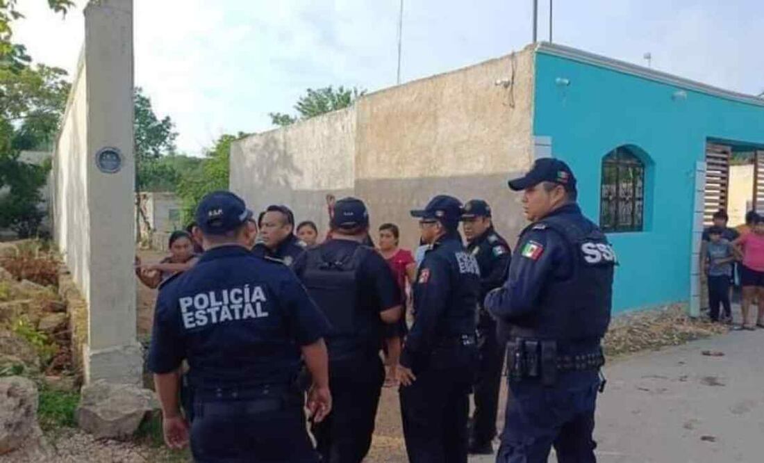 Riña colectiva en Chichimilá, Yucatán. Foto: Especial
