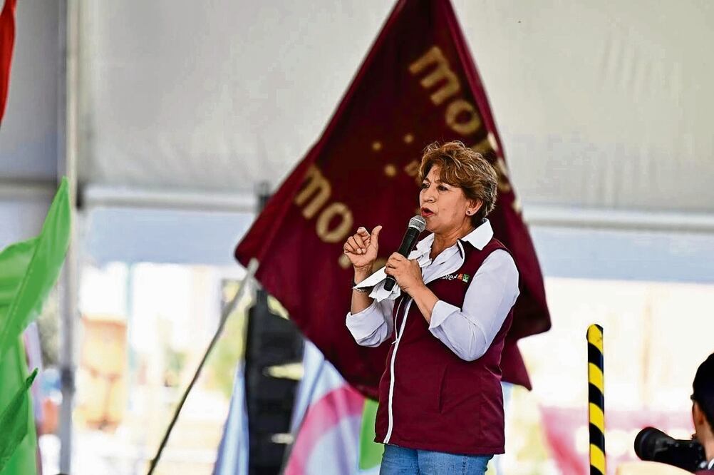 Delfina Gómez dijo que se coordinará con la Federación y la CDMX para ampliar el Metro.