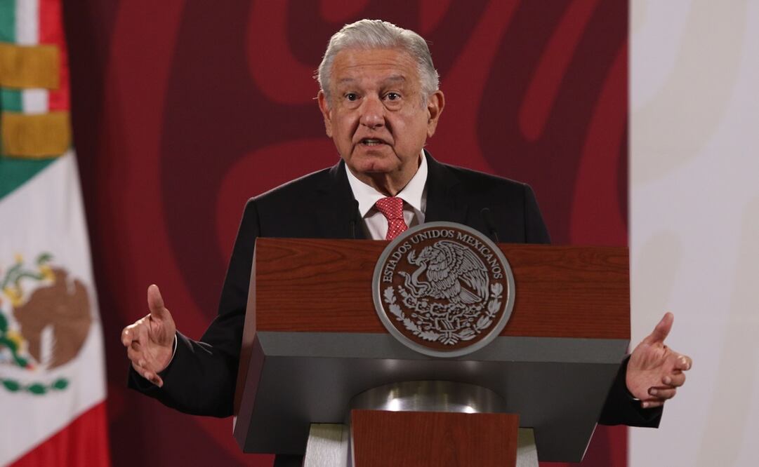 Andrés Manuel López Obrador durante su conferencia mañanera - FOTO: Carlos Mejía / El Universal