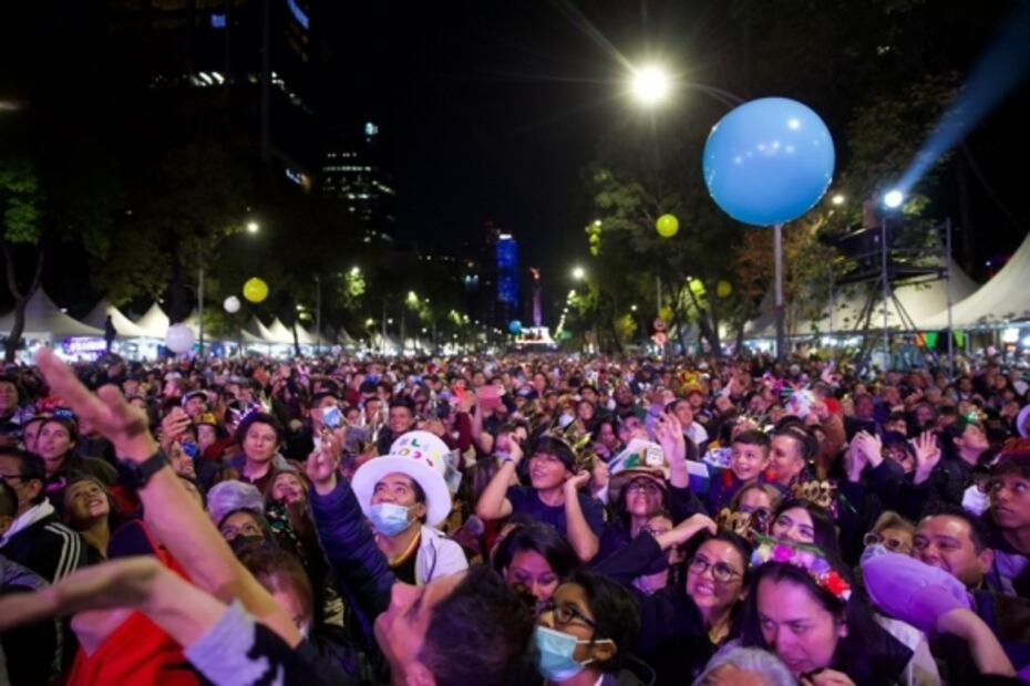Con cuenta regresiva, Los Ángeles Azules recibieron al 2023 junto a miles de personas en Paseo de la Reforma