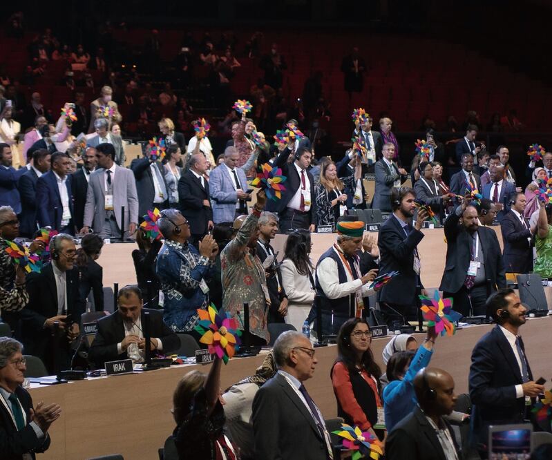 Ministros y delegados de 135 países participaron en la última jornada de Mondiacult 2022, que se desarrolló durante tres días en la Ciudad de México. Foto: Secretaría de Cultura