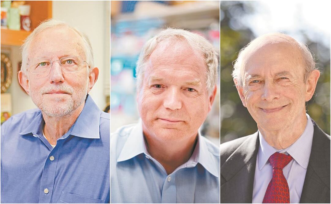 Los ganadores del Nobel de Medicina 2020 son los virólogos Harvey Alter, Michael Houghton y Charles M. Rice. FOTOS: EFE Y AP