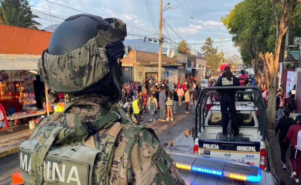 Refuerzan seguridad en Ecatepec. Foto: Especial
