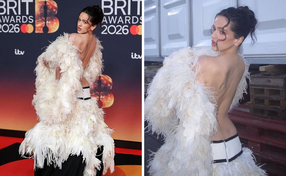 Rosalía en los Brit Awards 2026. Foto: Instagram @rosalia.vt