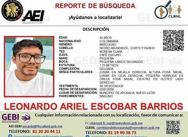Investigan desaparición de profesor colombiano en Monterrey; “lo vieron un poco desorientado”, dice García Harfuch